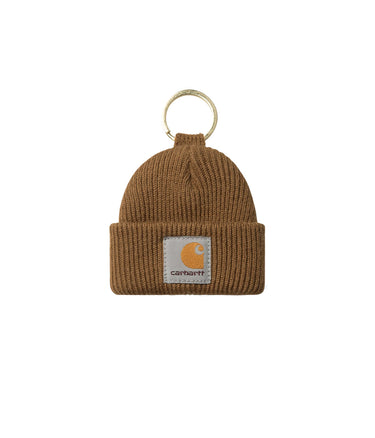 CARHARTT WIP MINI WATCH HAT KEYCHAIN I036420 HAMILTON BROWN