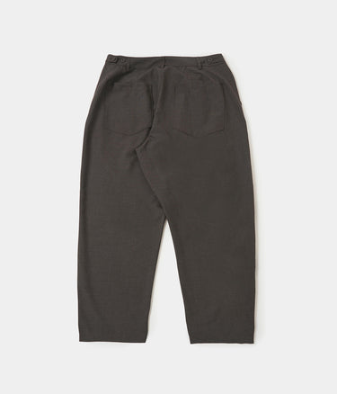 UNIVERSAL WORKS DUTCH PANT P34028 TROPICAL SUITING BROWN MARL