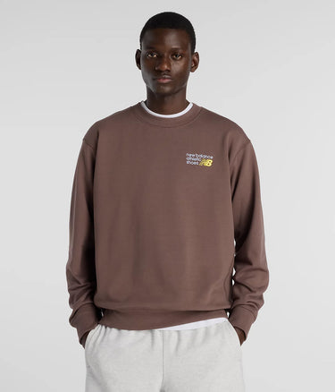 NEW BALANCE PREMIUM LOGO CREW NECK MT41547 CORTADO