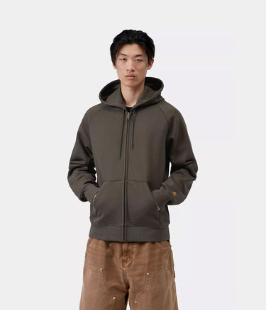 CARHARTT WIP HOODED CHASE JACKET I033664 SHUNGITE