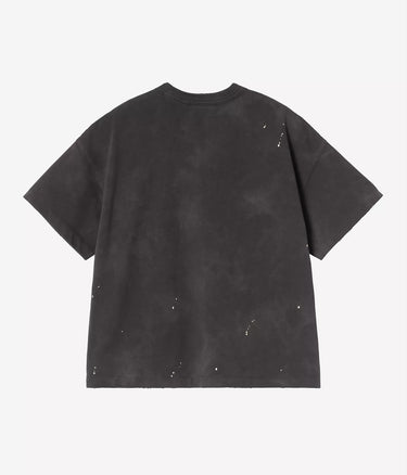 CARHARTT WIP WOMENS PAINTER T-SHIRT I036848 BLACK DESTROY WASH