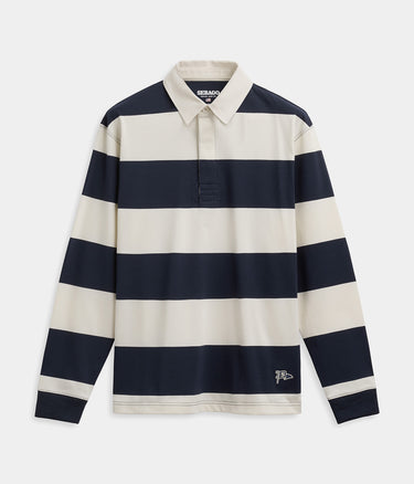 SEBAGO CAMPBELL LS POLO WHITE NATURAL BLUE