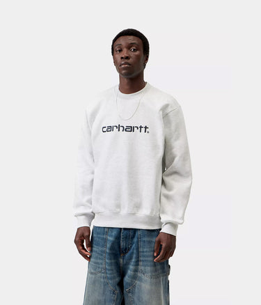 CARHARTT WIP CARHARTT SWEATSHIRT I030546 ASH HEATHER GRAPHITE