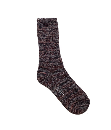 IN THE BOX WORK SHORT SOCKS DARK ORANGE MULTICOLOR MADE IN ITALY