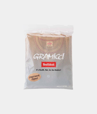 GRAMICCI HEALTHIKNIT WAFFLE HENLEY GUT5-F3006 CINNAMON PIGMENT DYED