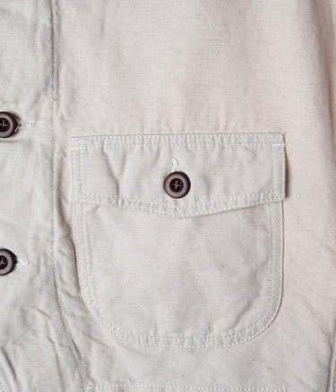 CHESAPEAKE'S WORK VEST LINEN ST. MITCHELL IVORY GILET UOMO