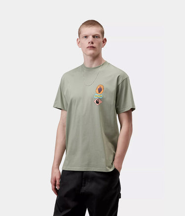 CARHARTT WIP STACKED GRAPES T-SHIRT I036902 SHADY GREEN