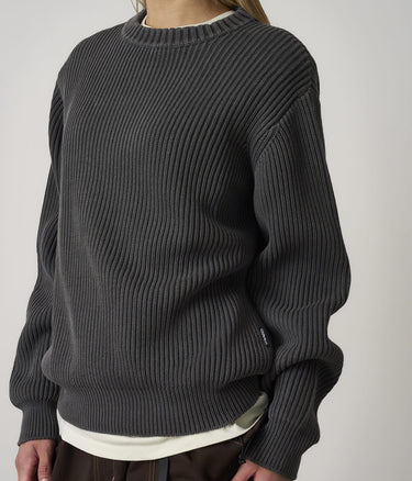 GRAMICCI COTTON KNIT SWEATER G5FU-J023 GREY