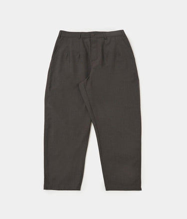 UNIVERSAL WORKS DUTCH PANT P34028 TROPICAL SUITING BROWN MARL