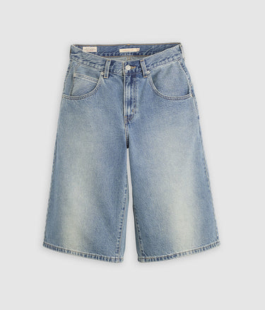 LEVI'S WOMENS SUPER BAGGY BARREL JORTS 005DT-0002 HAZY TIMES