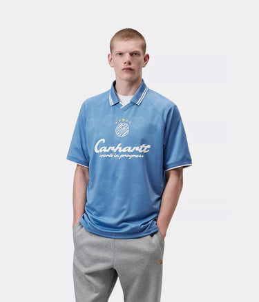 CARHARTT WIP TERRACE  FOTTBALL T-SHIRT I037567 HEART TRAIN JACQUARD CURACAO