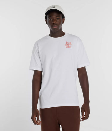 NEW BALANCE RAMEN T-SHIRT MT61H51D WHITE - Shoelosophy