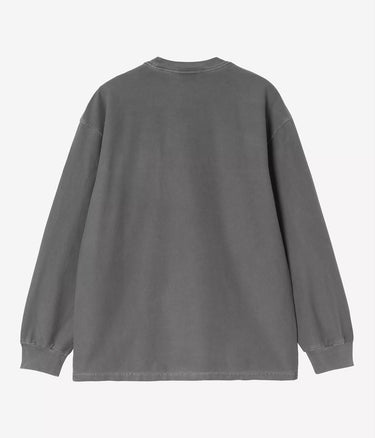 CARHARTT WIP LOOSE POCKET T-SHIRT I036862 BLACK GARMENT DYED LONG SLEEVES