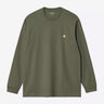 CARHARTT WIP CHASE LANGARM T-SHIRT I026392 BLATTGRÜN - Shoelosophy