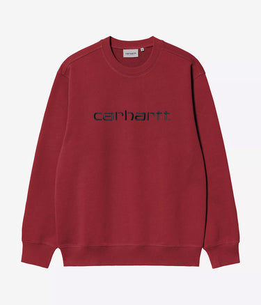 CARHARTT WIP CARHARTT SWEATSHIRT I030546 SCARLET GRAPHITE