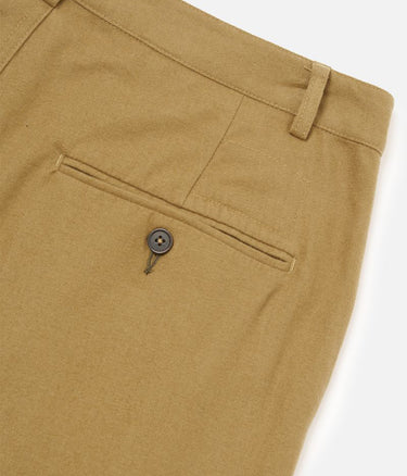 UNIVERSAL WORKS MILITARY CHINO BRUSHED MOLESKIN 35131 SAND