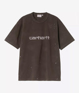 CARHARTT WIP PAINTER T-SHIRT I036853 TOBACCO DESTROY WASH SPLATTER - Shoelosophy