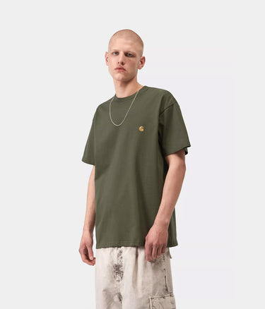 CARHARTT WIP CHASE T-SHIRT I026391 LEAF GREEN