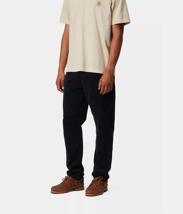 CARHARTT NEWEL PANT I027232 CORDUROY DARK NAVY RINSED