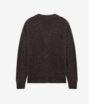 AMISH SUPPLIES CARDIGAN OVER ALPACA MELANGE MUD