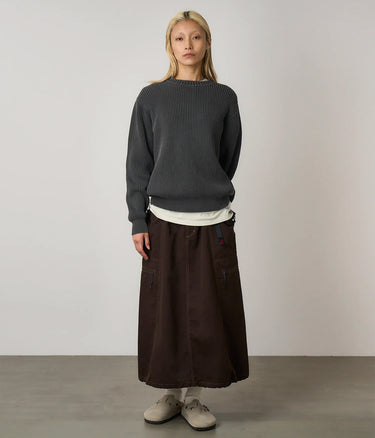 GRAMICCI COTTON KNIT SWEATER G5FU-J023 GREY