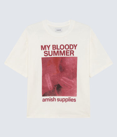 AMISH SUPPLIES T-SHIRT BLOODY SUMMER  LOOSE FIT