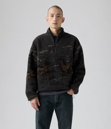LEVI'S IDYLLWILD SHERPA POPOVER JACKET 003WP-0000 DARK PHANTOM