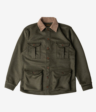 CHESAPEAKE'S SAFARI WOOL SHIRT HEMINGWAY DARK GREEN - Shoelosophy