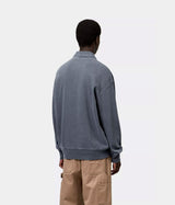 CARHARTT WIP HARPER POLO I036893 CARBON GARMENT DYED - Shoelosophy