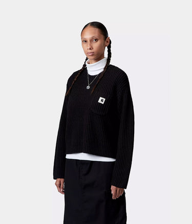 CARHARTT WIP WOMENS MIRA SWEATER I035382 BLACK