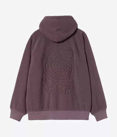 CARHARTT WIP HOODED HELIX SWEATSHIRT I035598 PHLOX PALISANDER
