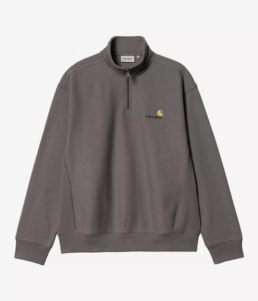 CARHARTT WIP HALF ZIP AMERICAN SCRIPT SWEATSHIRT I027014 PORPHYRY