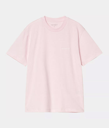 Carhartt WIP FEMME SCRIPT BRODERIE T-SHIRT I032293 AIR PINK - Shoelosophy