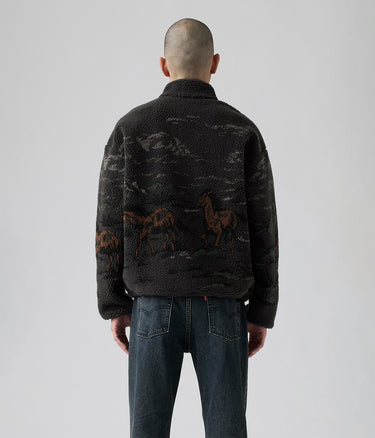 LEVI'S IDYLLWILD SHERPA POPOVER JACKET 003WP-0000 DARK PHANTOM