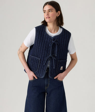 LEVI'S WOMENS LOTTIE LINER VEST 003G3-0000 SHADED VIEW
