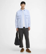 BARBOUR HERITAGE SELECT ARNHA 오버사이즈 옥스포드 정글 셔츠 스카이 블루 - Shoelosophy