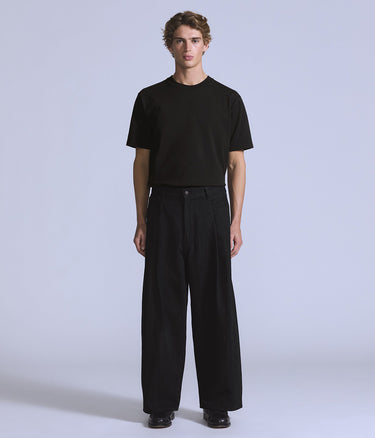 LEVI'S BLUE TAB WIDE PLEAT CROP TROUSERS A9136-0003 DARK STAR JAPANESE DENIM