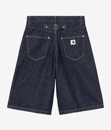 CARHARTT WIP WOMENS BELMONT SHORT I036598 BLUE RINSED