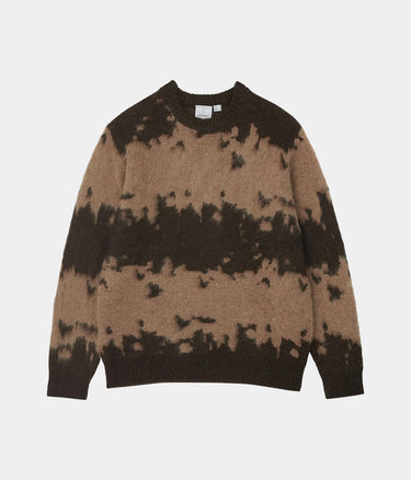 GRAMICCI MOHAIR SPLATTER SWEATER G6FM-J037 TAUPE