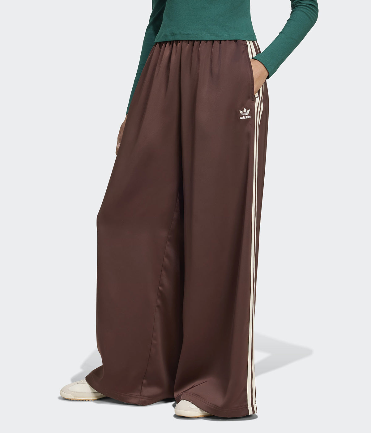 アディダス オリジナルス サテン ワイドレッグ トラック パンツ KD2541