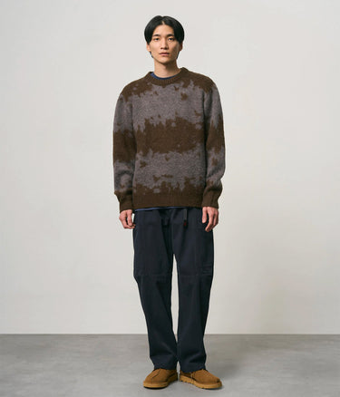 GRAMICCI MOHAIR SPLATTER SWEATER G6FM-J037 SLATE