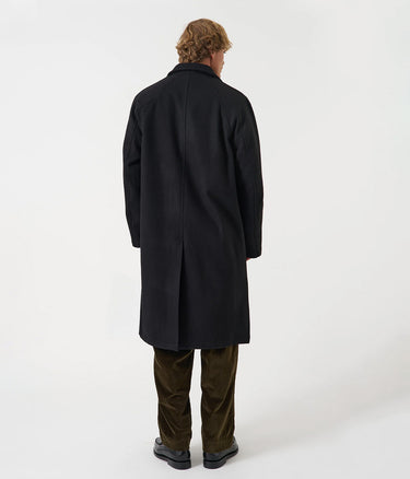 UNIVERSAL WORKS MOWBRAY MAC COAT 35205 BLACK