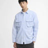 BARBOUR HERITAGE SELECT ARNHA 오버사이즈 옥스포드 정글 셔츠 스카이 블루 - Shoelosophy