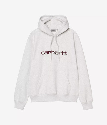CARHARTT WIP HOODED CARHARTT SWEATSHIRT I030547 ASH HEATHER RONDO