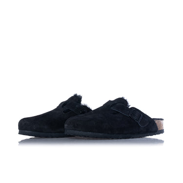 BIRKENSTOCK BOSTON SHEARLING BLACK 0259883 MADE IN GERMANY