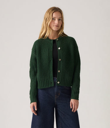 LEVI'S WOMENS LUNA SHELL BUTTON CARDIGAN 0038F-0003