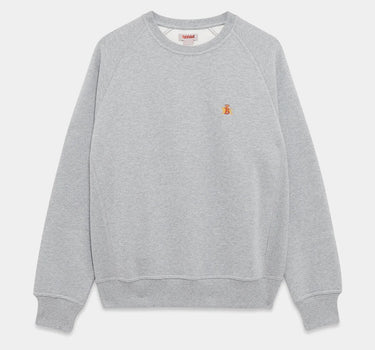 Baracuta logo crew neck sweatshirt brfel0045 Gray Melange