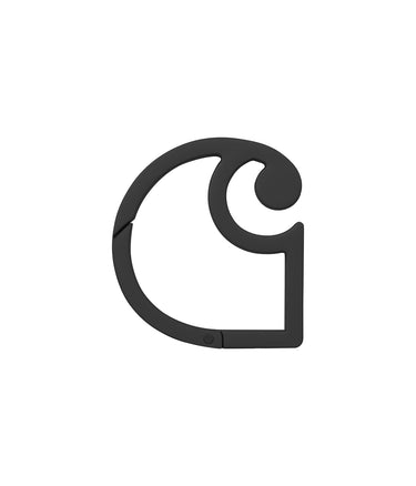 CARHARTT WIP C LOGO CARABINER I036650 ZINC ALLOY BLACK