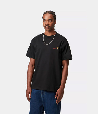 CARHARTT WIP AMERICAN SCRIPT T-SHIRT I029956 BLACK
