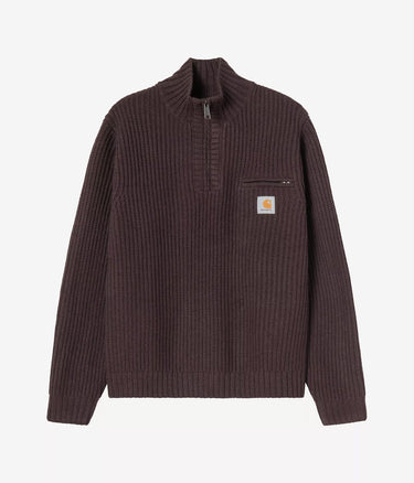 CARHARTT WIP DETROIT HALF ZIP SWEATER I035398 PALISANDER
